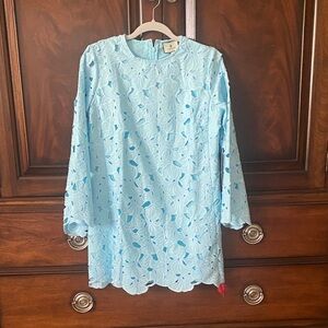 GORGEOUS Tuckernuck Light Blue Eyelet Shift Dress